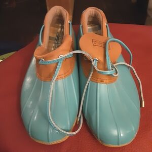 Sperry Blue and Tan Duck Shoes